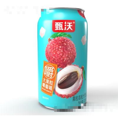 甄沃果粒荔枝汁饮品310ml（罐）