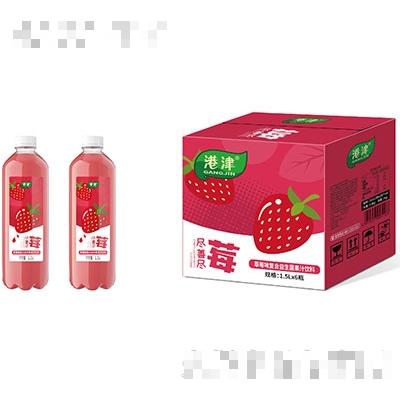 港津草莓味复合益生菌果汁饮料1.5Lx6瓶