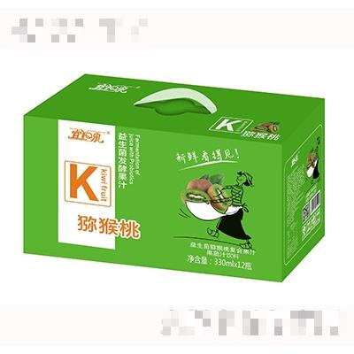 宜泉益生菌猕猴桃复合果汁饮料330mlx12瓶
