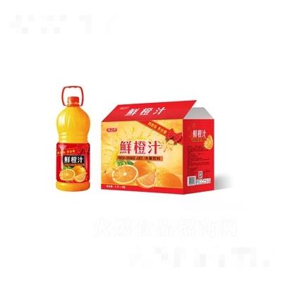 海之吟鲜橙汁饮料2.5L×6瓶