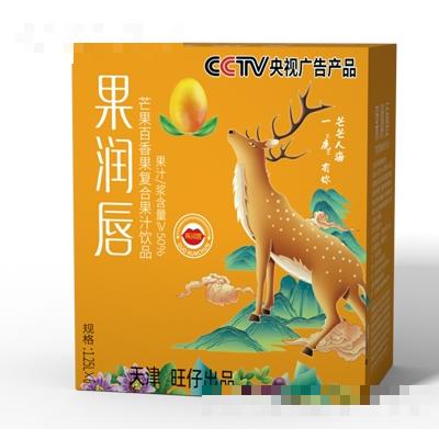 果润唇芒果百香果复合果汁饮品1.25LX6