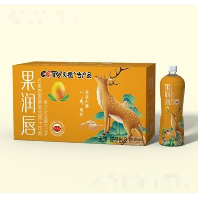 果润唇芒果百香果复合果汁饮品360mlX15瓶