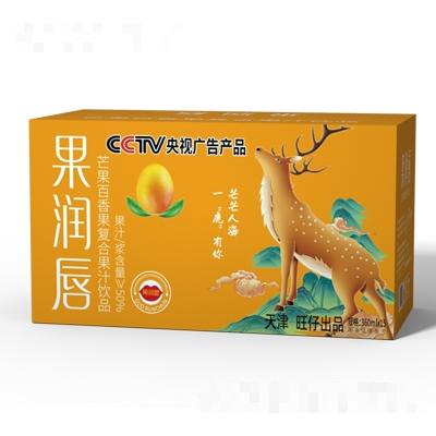 果润唇芒果百香果复合果汁饮品360mlX15