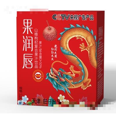 果润唇山楂枸杞复合果汁饮品1.25LX6