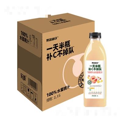 果秘秘诀水蜜桃汁1LX6