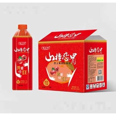 海之吟山楂恋胃果肉果汁饮料1L×6瓶