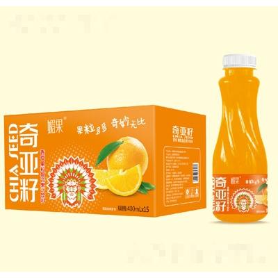 媚果奇亚籽香橙复合果汁饮料400ml×15瓶