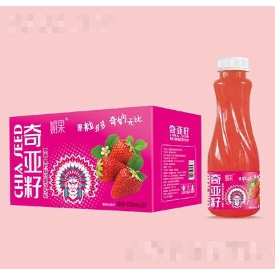 媚果奇亚籽草莓复合果汁饮料400ml×15瓶