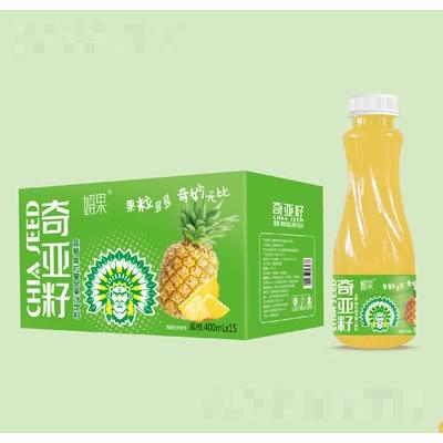 媚果奇亚籽菠萝复合果汁饮料400ml×15瓶