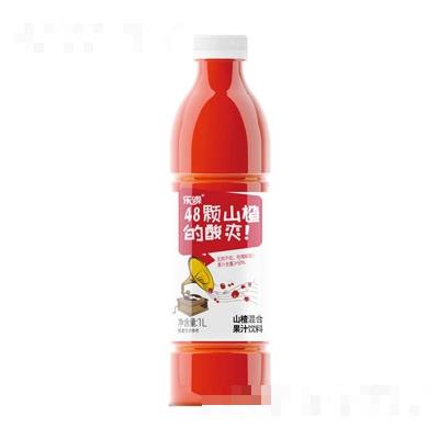 乐源壹品山楂混合果汁1L