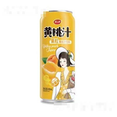 友仁圆果粒果汁黄桃汁饮品490ml