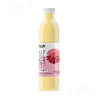 乐源壹品针叶樱桃水蜜桃混合果汁1L