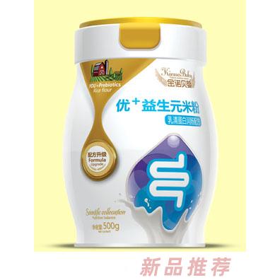 金诺贝婴优+益生元米粉（乳清蛋白润肠配方）