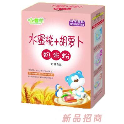 咕噜羊水蜜桃+胡萝卜奶米粉