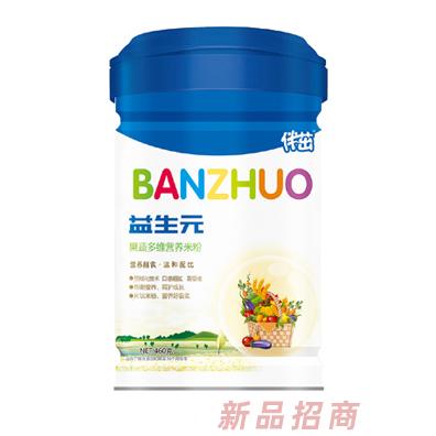 伴茁益生元果蔬多维营养米粉听装460g