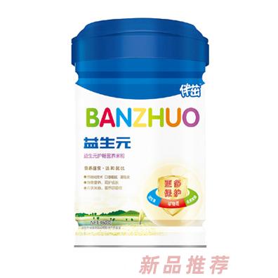 伴茁益生元益生元护畅营养米粉听装460g