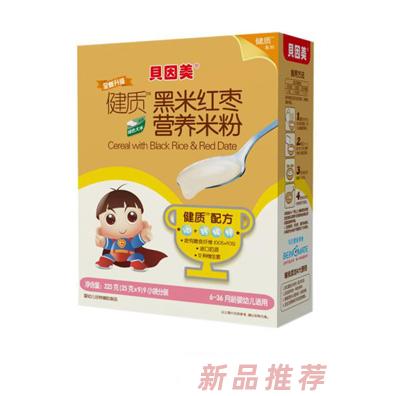 贝因美健质黑米红枣营养米粉