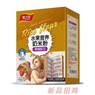 婴之初水果营养奶米粉-草莓配方盒装