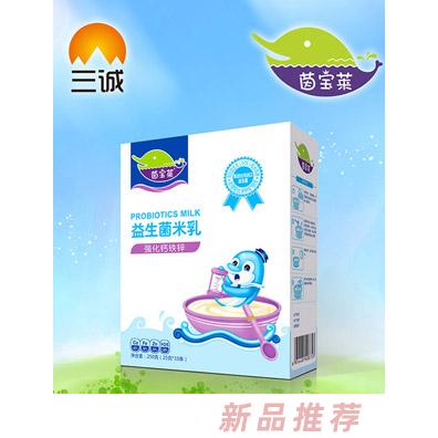 茵宝莱强化钙铁锌益生菌米乳盒装