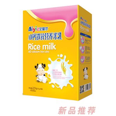 艾婴尔AD钙铁锌营养米乳盒装