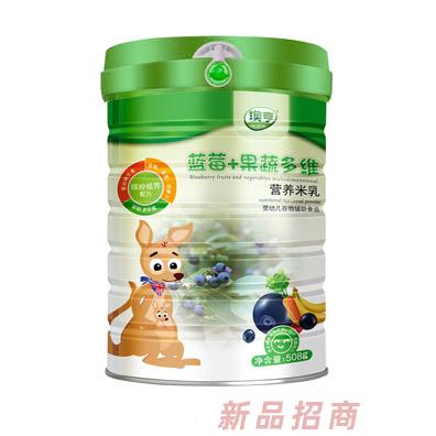 澳亨蓝莓+果蔬多维营养米乳罐装