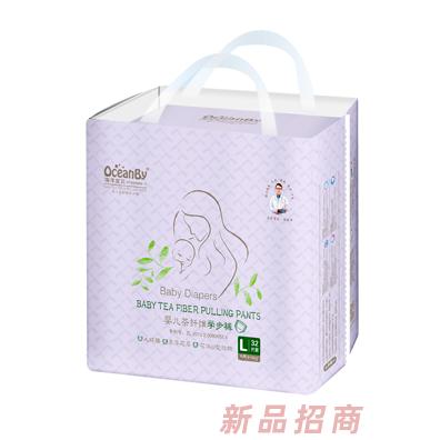 海洋宝贝婴儿茶纤维学步裤L32片-中包