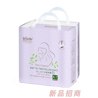 海洋宝贝婴儿茶纤维学步裤XL30-中包