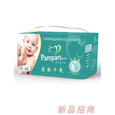超能阿布柔薄干爽婴儿纸尿裤XL42