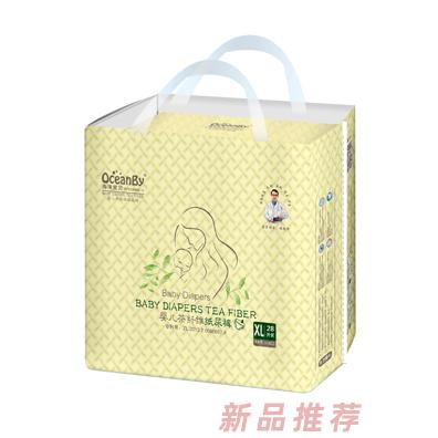 海洋宝贝婴儿茶纤维纸尿裤XL码28片-小包