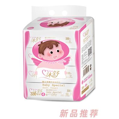 沐舒婴儿纸巾4连包