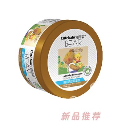 婴可爱婴儿爽肤尿湿粉140g