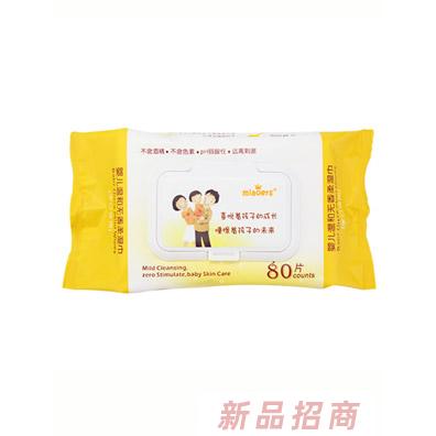 妙儿舒婴儿温和无香柔湿巾80片