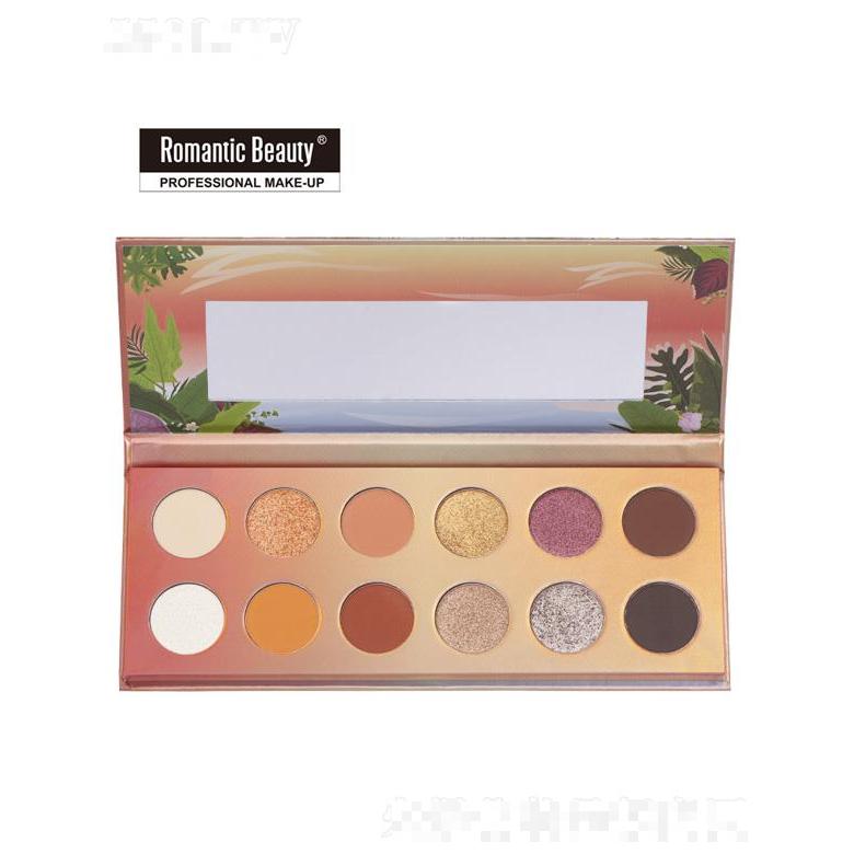 romantic beauty火鸟12色珠光眼影盘