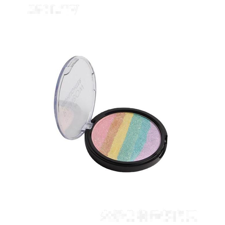 多多6色彩虹眼影高光2合1    珠光哑光   持久眼影盘
