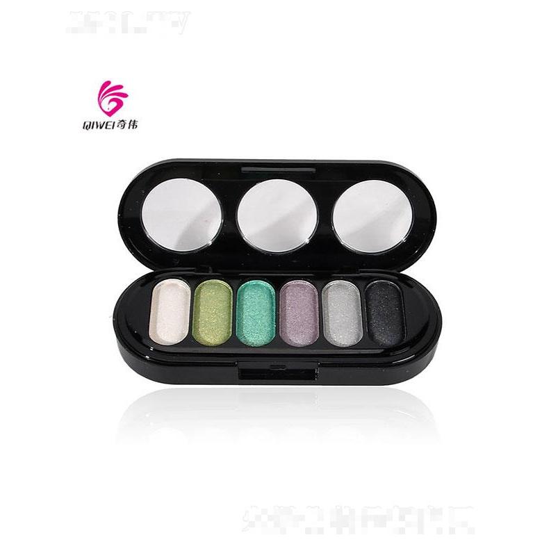 汕头市奇伟   美诺珠光亮片闪粉六色眼影   防水防汗