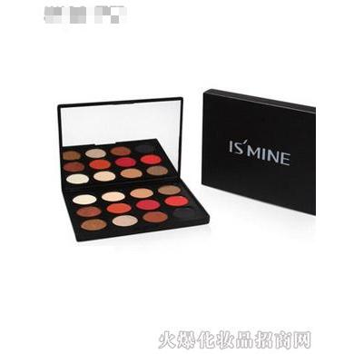 ISMINE伊姿蔓12色防水珠光哑光眼影盘
