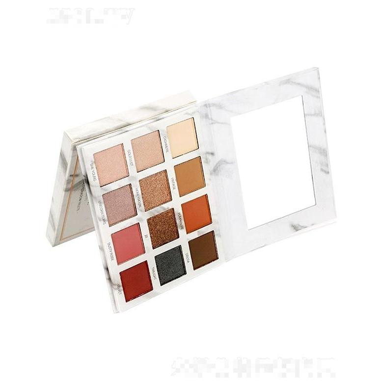 健美创研十二色大理石眼影   方形纸本眼影