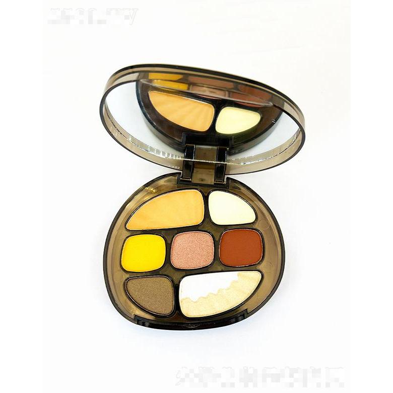 纳斯达克眼部彩妆  哑光微闪欧美眼影盘  七色棕色