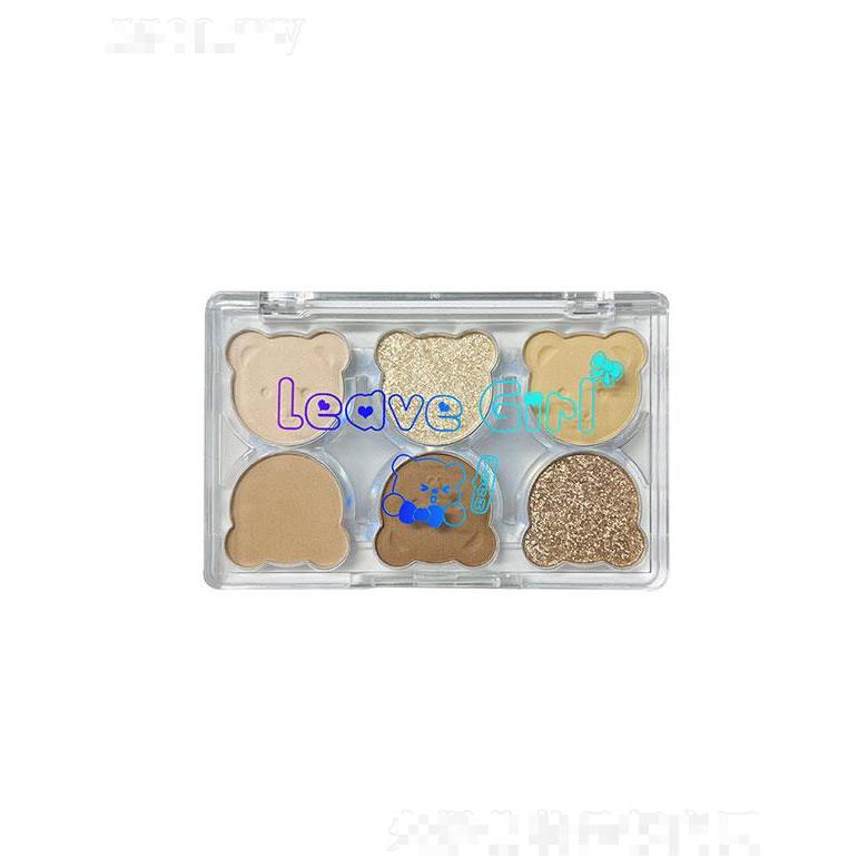 广东娥佩兰   LeaveGirl小熊粉色眼影盘   六色易上妆