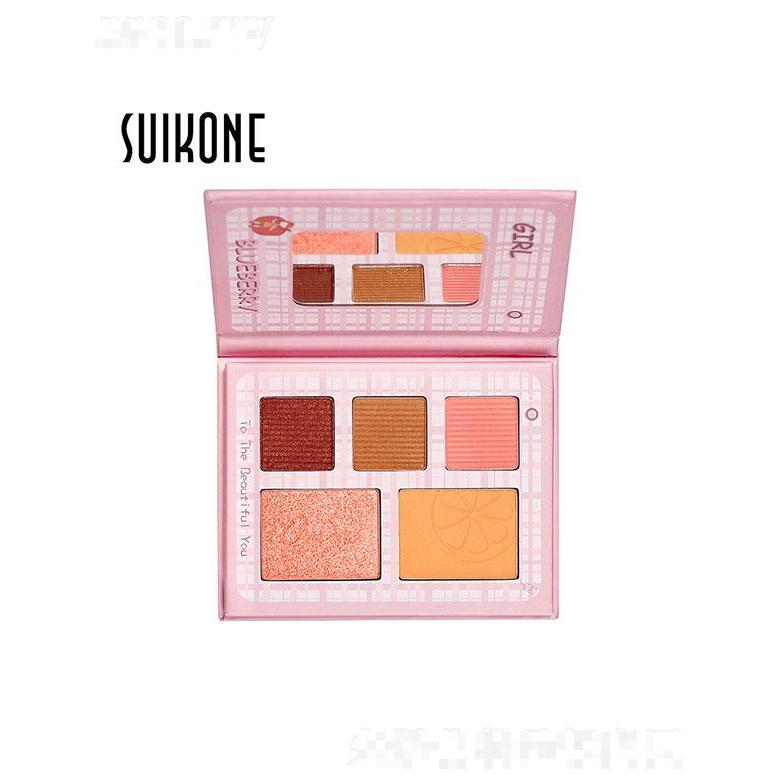 广东娥佩兰   SUIKONE水果女孩笔记本眼影  粉质细腻   顺滑闪粉