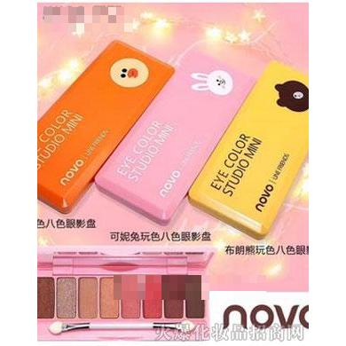 Novo爱莉玩色8色眼影盘