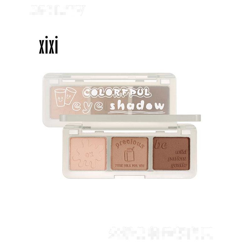 广东娥佩兰   Xixi牛奶三色眼影盘    细闪不飞粉