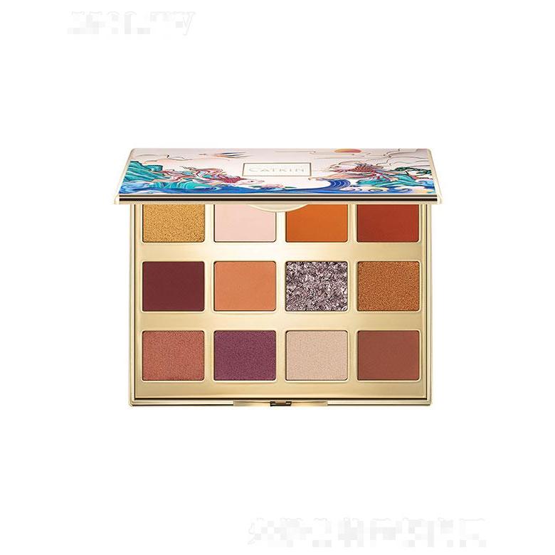 广州卡洛莱    卡婷春江花月夜12色眼影盘  不易脱色