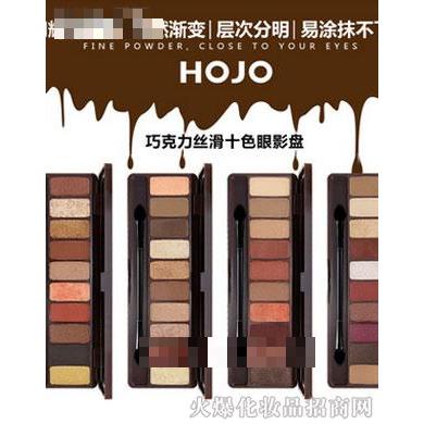 HOJO巧克力丝滑十色眼影盘