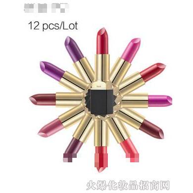 花面狸美妆彩妆高品质黑金哑光口红唇彩组合