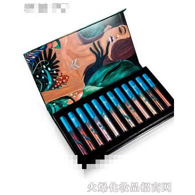 花面狸-金属色不沾杯唇彩唇釉高品质口红唇膏
