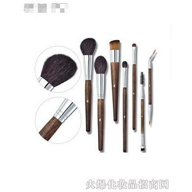 花面狸美妆彩妆高品质实木柄-动物毛7支化妆套刷