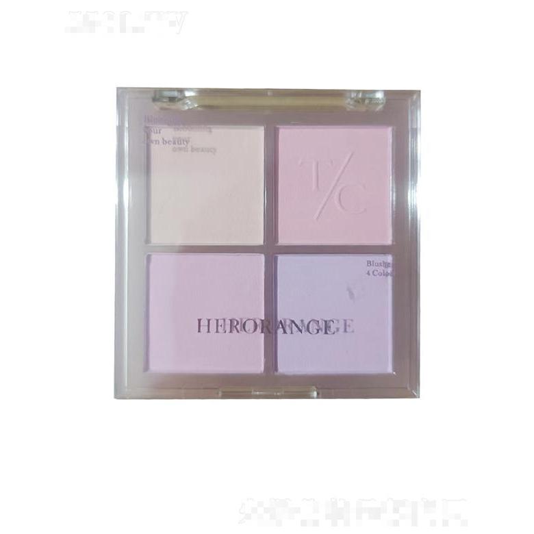 HERORANGE四色腮红盘