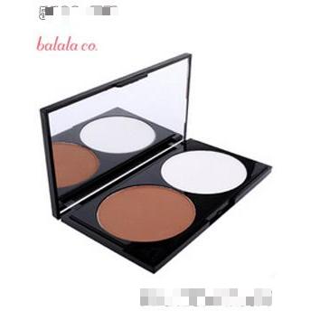 BALALA彩妆正品小熊宝宝双色修容粉饼