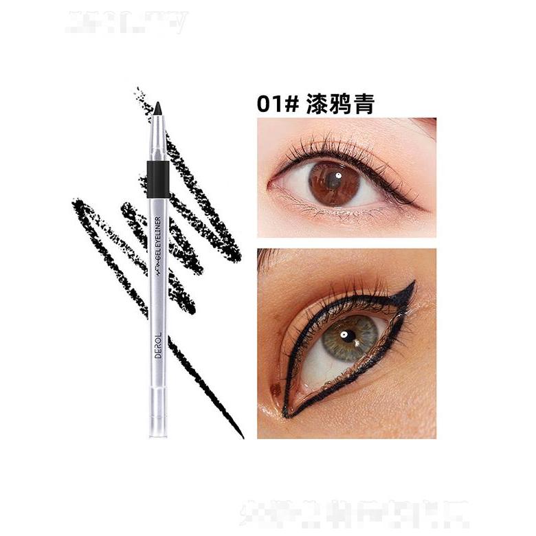 DEROL彩色眼线胶笔01#漆鸦青